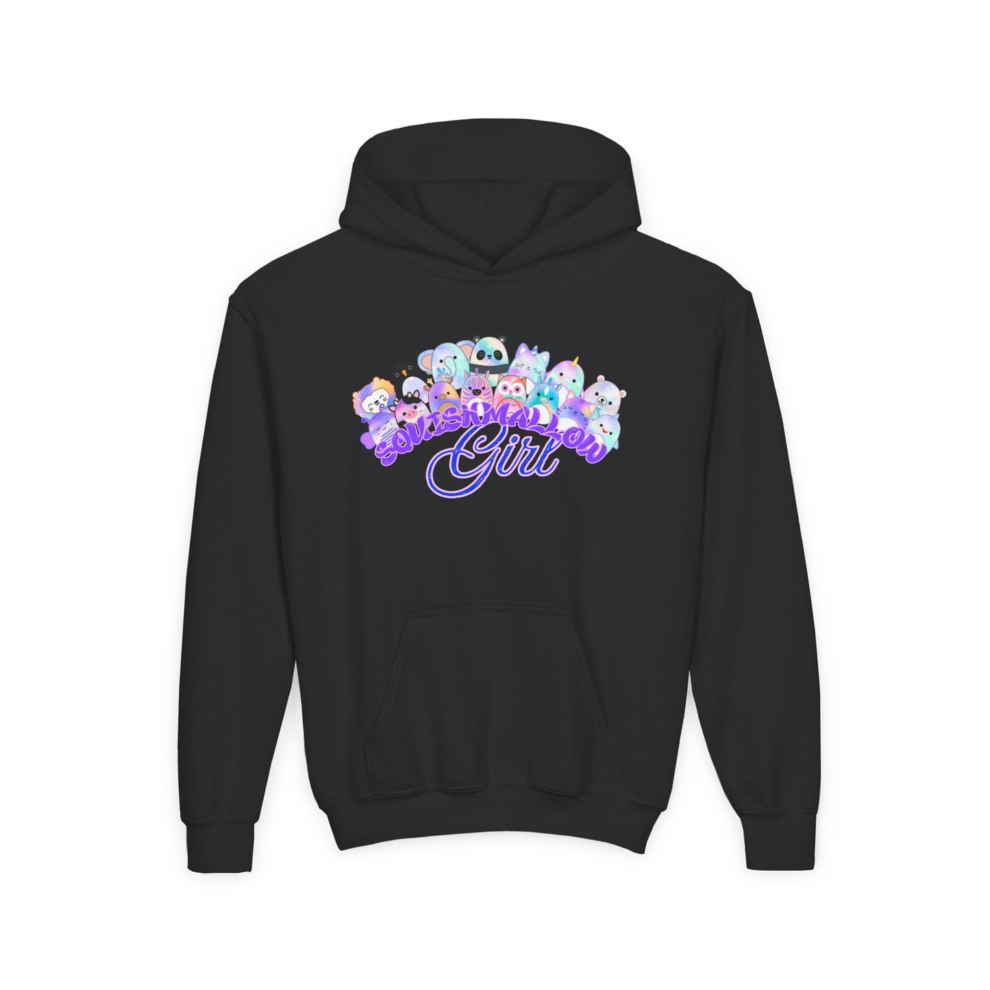 Colorful Cartoon Hoodie for Girls, Cute Sweater for Kids, Gift for Birthdays, Cozy Fun, Youth Sweatshirt, Casual Outfit