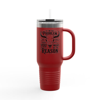 Funny Insulated Travel Mug, 40oz with Quote, Perfect for Road Trips, Camping, Gifting, and Daily Coffee Routines
