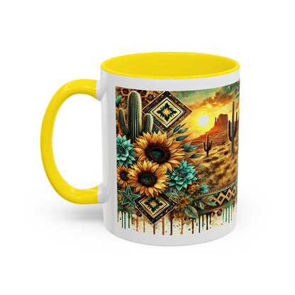 Desert Sunset Coffee Mug with Cacti and Sunflowers, Boho Mug, Gift for Nature Lovers, Coffee Lovers Gift, Southwestern Decor, Unique [...]