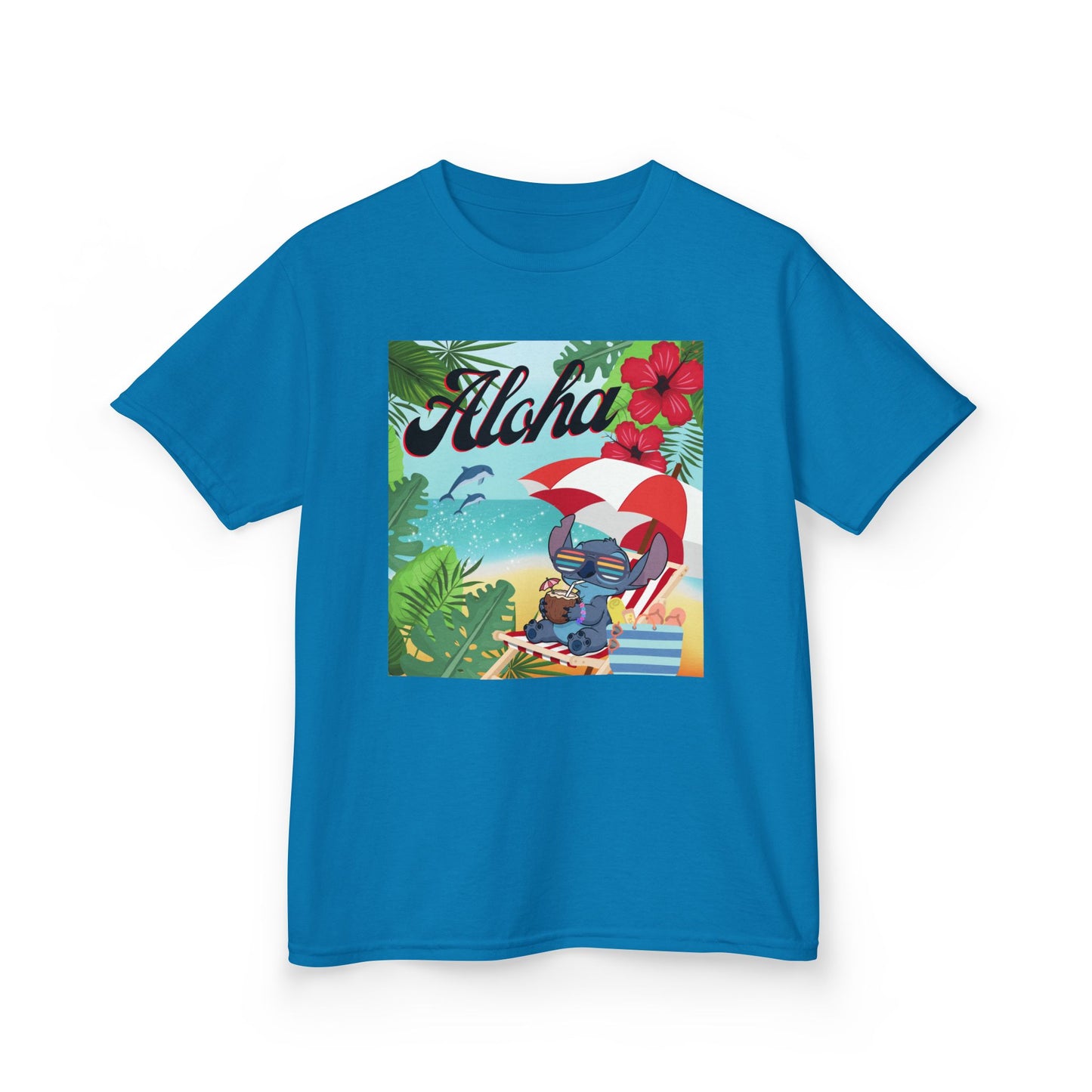 Aloha Paradise Kids Tee, Summer Shirt, Beachwear, Vacation Gift, Nature Lover Gift, Tropical Vibes, Kids Summer Fashion