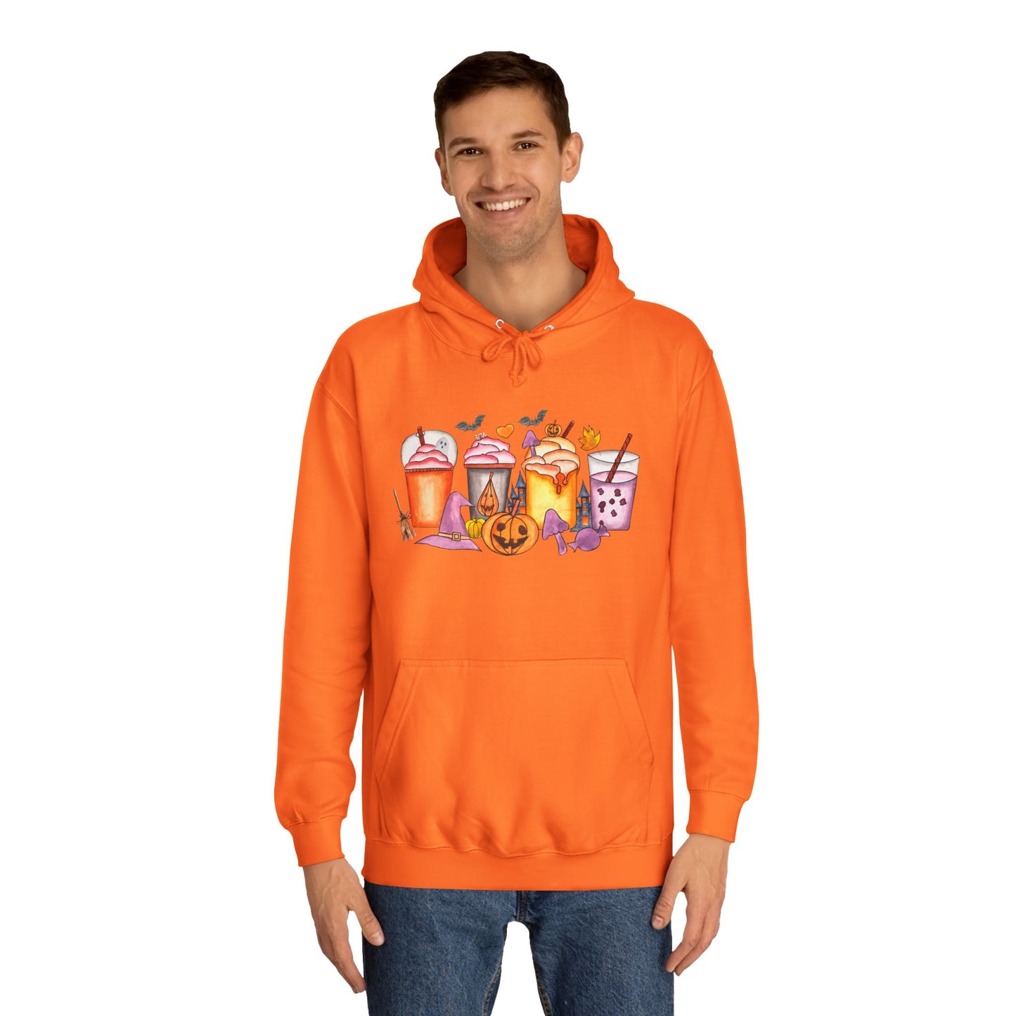 Unisex Halloween Hoodie for adults that want some fun drinking designs to give their clothes a pop of color