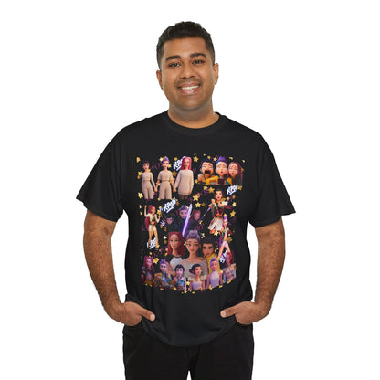 Fun Graphic T-Shirt for Parties, Casual Wear, Birthdays, Gifts, Colorful Life Moments Tee