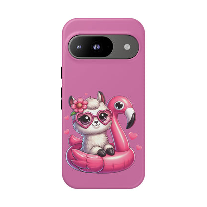 Cute Animal Phone Case, Phone Cover for Kids, Gift for Animal Lovers, Summer Vibes Accessory, Trendy Pink Case