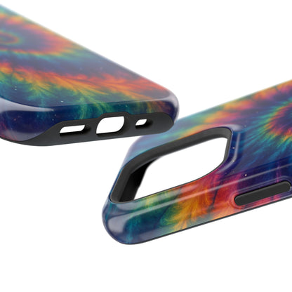 Colorful Tie-Dye Magnetic Phone Cases, Boho Phone Accessories, Unique Gift for Teens, Vibrant Phone Cover for Festivals, Summer Vibes