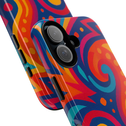 Vibrant Phone Case - Colorful Tough Case, Protective Cover, Unique Design, Trendy Gift, Phone Accessory