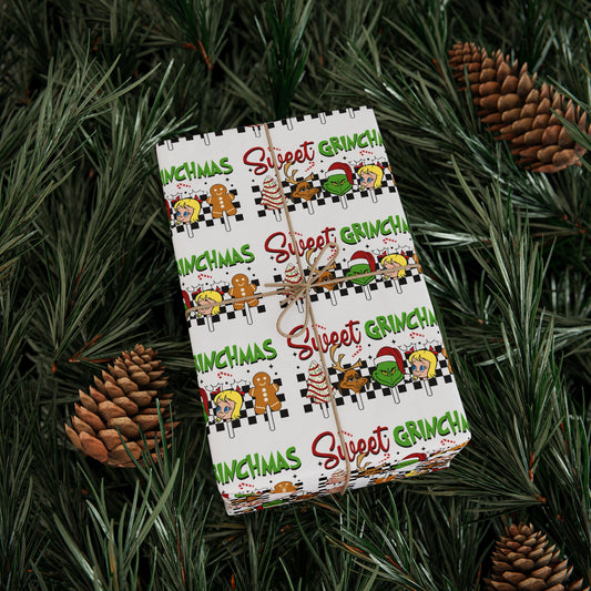 Festive Wrapping Paper for Holiday Gifts, Christmas Gift Wrap, Colorful Wrapping Sheets, Merry and Bright Decorations, Seasonal Wrapping