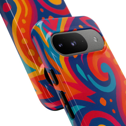 Vibrant Phone Case - Colorful Tough Case, Protective Cover, Unique Design, Trendy Gift, Phone Accessory