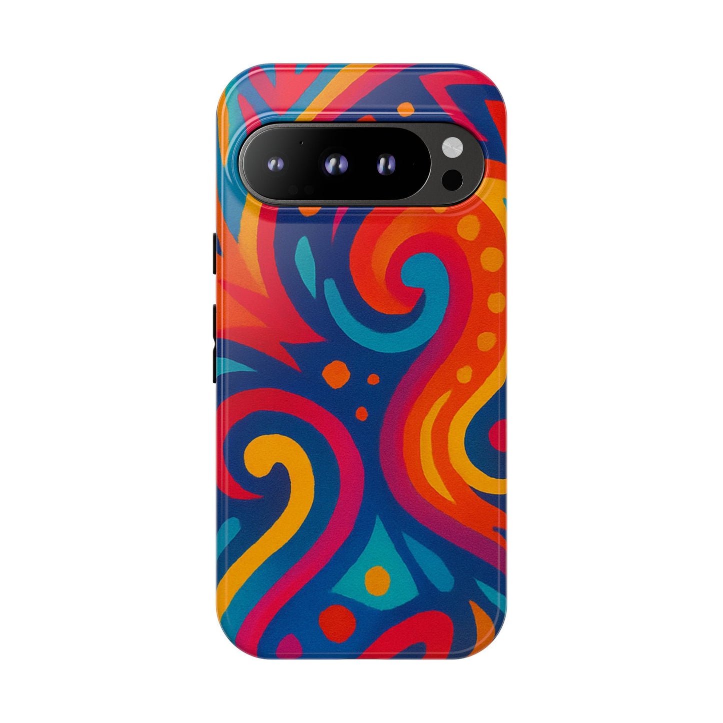 Vibrant Phone Case - Colorful Tough Case, Protective Cover, Unique Design, Trendy Gift, Phone Accessory