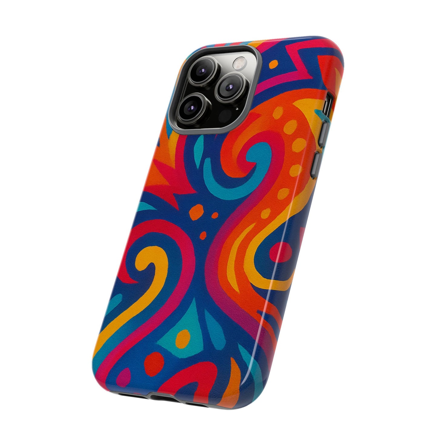 Vibrant Phone Case - Colorful Tough Case, Protective Cover, Unique Design, Trendy Gift, Phone Accessory