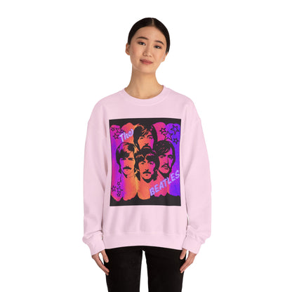 Retro Beatles inspired Crewneck Sweatshirt, Unisex Sweatshirt, Music Lover Gift, 60s Vintage Style, Cozy Casual Wear