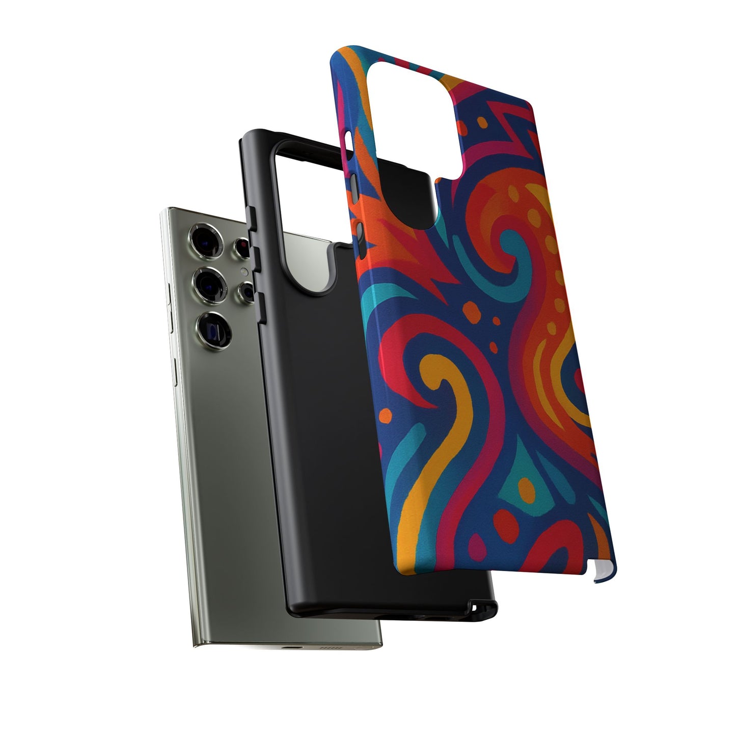 Vibrant Phone Case - Colorful Tough Case, Protective Cover, Unique Design, Trendy Gift, Phone Accessory