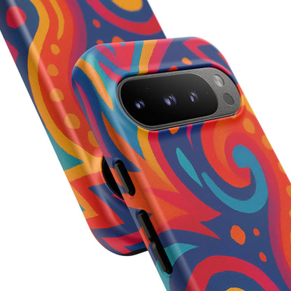 Vibrant Phone Case - Colorful Tough Case, Protective Cover, Unique Design, Trendy Gift, Phone Accessory