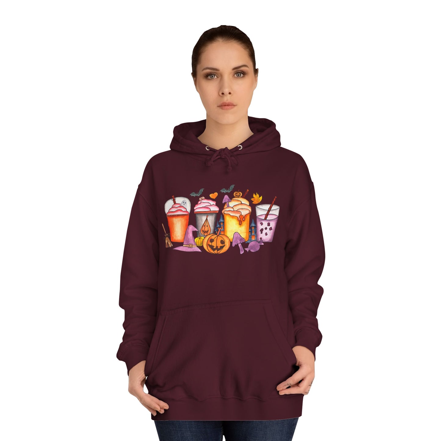 Unisex Halloween Hoodie for adults that want some fun drinking designs to give their clothes a pop of color