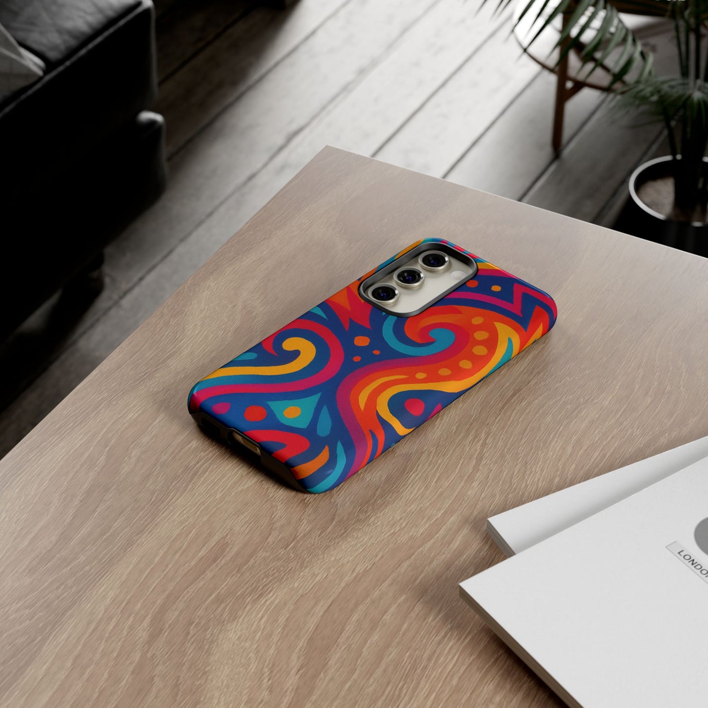 Vibrant Phone Case - Colorful Tough Case, Protective Cover, Unique Design, Trendy Gift, Phone Accessory