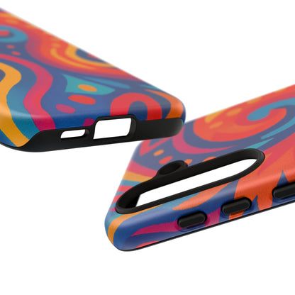 Vibrant Phone Case - Colorful Tough Case, Protective Cover, Unique Design, Trendy Gift, Phone Accessory