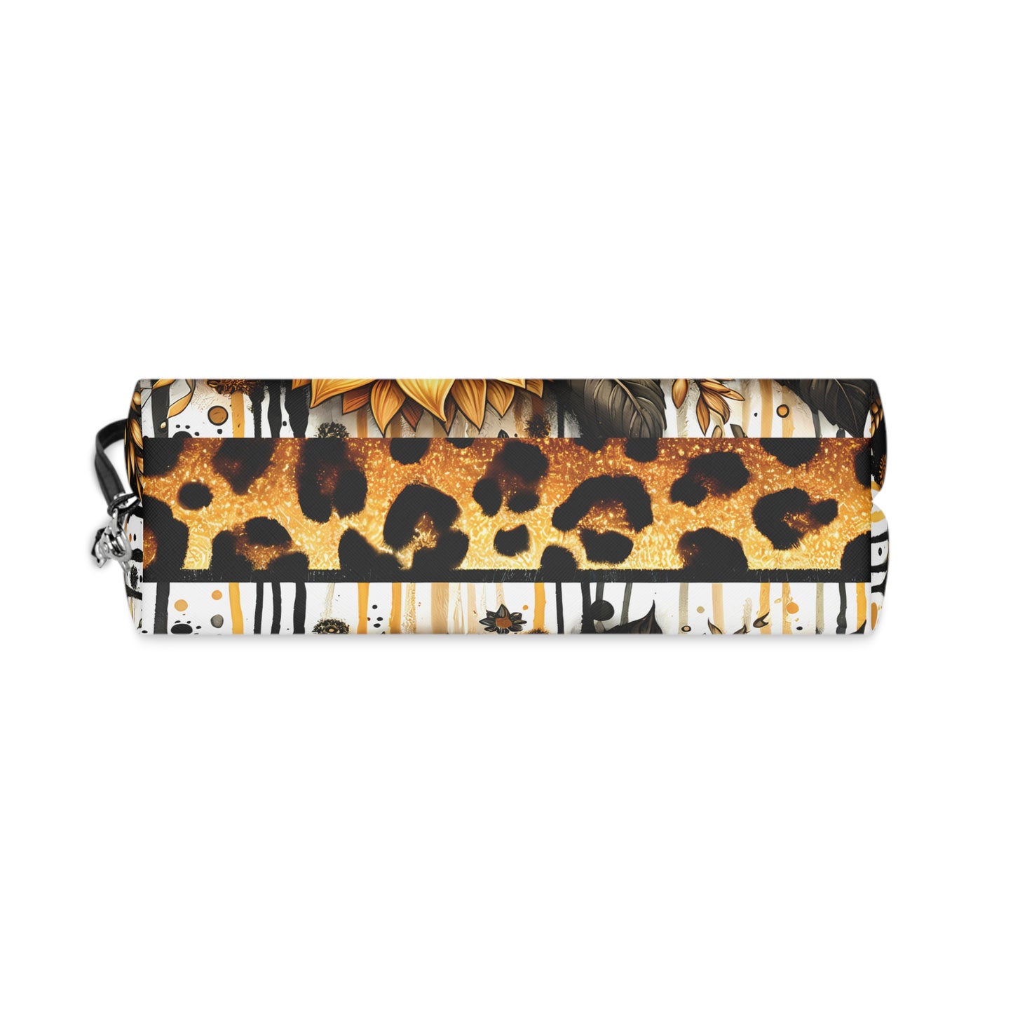 Sunflower Makeup Bag, Floral Cosmetic Pouch, Elegant Toiletry Bag, Gift for Her, Travel Accessories, Summer Vibes