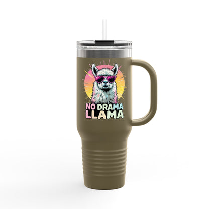 No Drama Llama Insulated Travel Mug, 40oz - Fun, Colorful Drinkware for Llama Lovers, Perfect Gift for Birthdays, Travel, or Camping, [...]