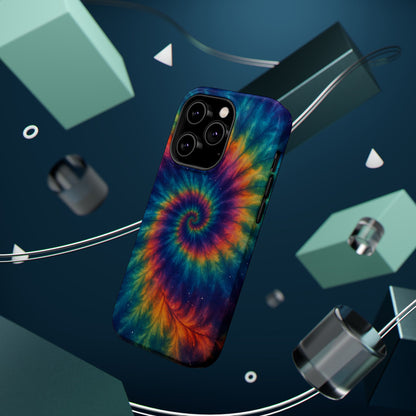 Colorful Tie-Dye Magnetic Phone Cases, Boho Phone Accessories, Unique Gift for Teens, Vibrant Phone Cover for Festivals, Summer Vibes