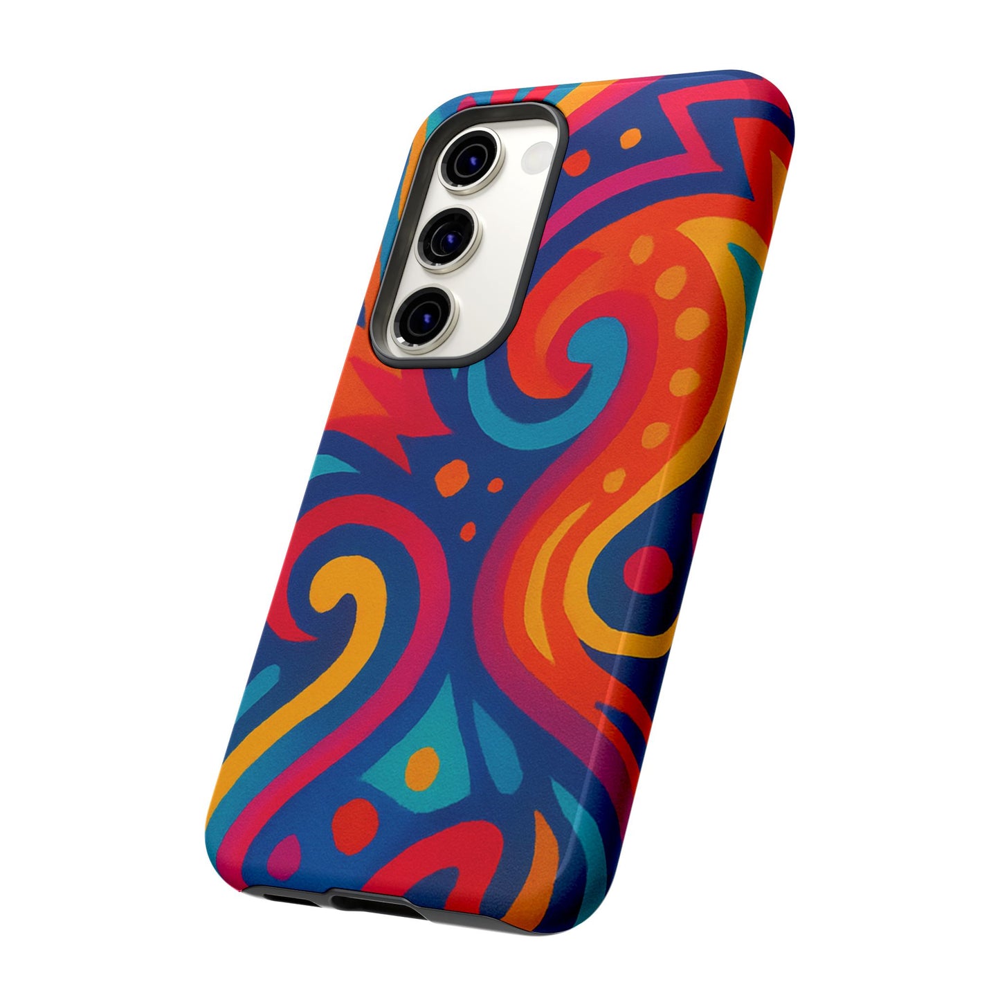 Vibrant Phone Case - Colorful Tough Case, Protective Cover, Unique Design, Trendy Gift, Phone Accessory