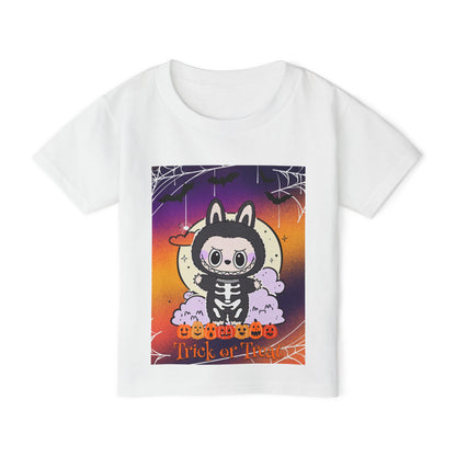 Halloween Toddler T-Shirt - Cute Trick or Treat Skeleton Bunny, Kids Halloween Costume Tee, Spooky Fun for Toddlers, Kids Holiday [...]