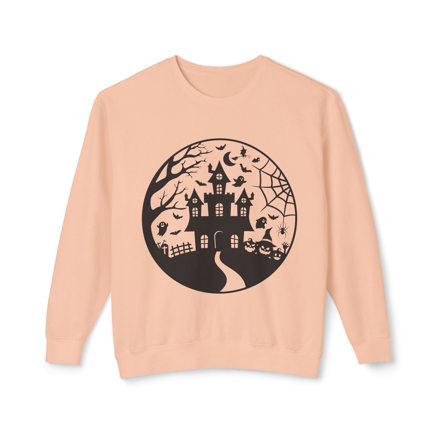 Halloween & Fall Vibes Unisex Crewneck Sweatshirt, Cozy Fall Apparel, Halloween Clothing, Gift for Autumn Lovers, Seasonal Sweater