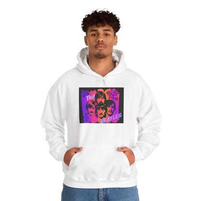 Beatles-Inspired Unisex Hoodie, Nostalgic Fashion, Gift for Music Lovers, Cozy Layer for Concerts, Unique Vintage Style