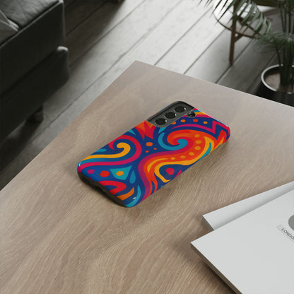 Vibrant Phone Case - Colorful Tough Case, Protective Cover, Unique Design, Trendy Gift, Phone Accessory