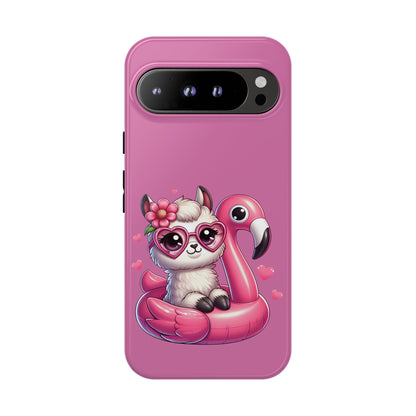 Cute Animal Phone Case, Phone Cover for Kids, Gift for Animal Lovers, Summer Vibes Accessory, Trendy Pink Case