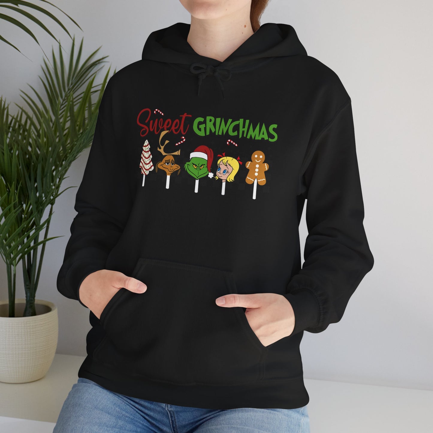 Sweet Grinchmas Hoodie, Cozy Holiday Sweatshirt, Christmas Gift for Him/Her, Unisex Xmas Apparel, Festive Winter Hoodie