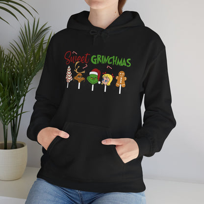 Sweet Grinchmas Hoodie, Cozy Holiday Sweatshirt, Christmas Gift for Him/Her, Unisex Xmas Apparel, Festive Winter Hoodie