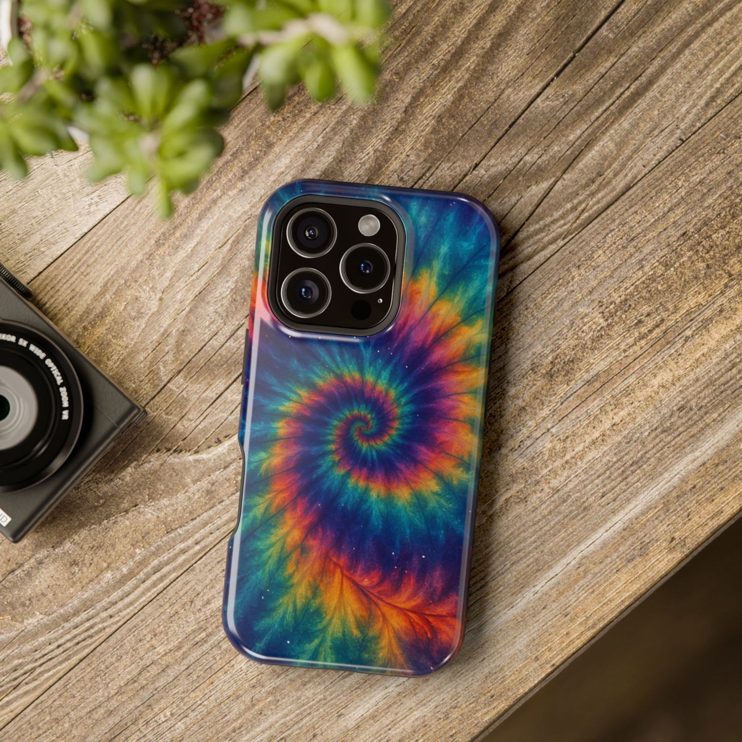Colorful Tie-Dye Magnetic Phone Cases, Boho Phone Accessories, Unique Gift for Teens, Vibrant Phone Cover for Festivals, Summer Vibes