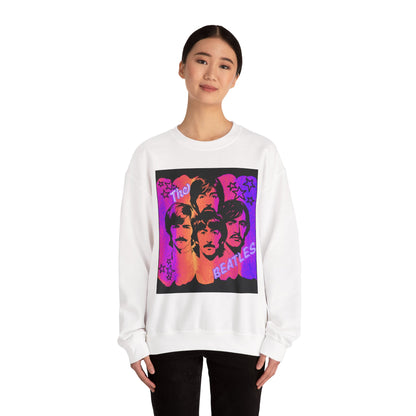 Retro Beatles inspired Crewneck Sweatshirt, Unisex Sweatshirt, Music Lover Gift, 60s Vintage Style, Cozy Casual Wear