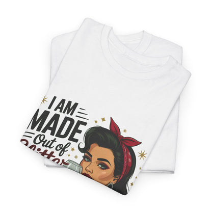 Glitter Wine & Anxiety Tee, Fun Unisex Cotton T-Shirt, Casual Gift for Wine Lovers, Relaxed Fit for Parties, Statement Top
