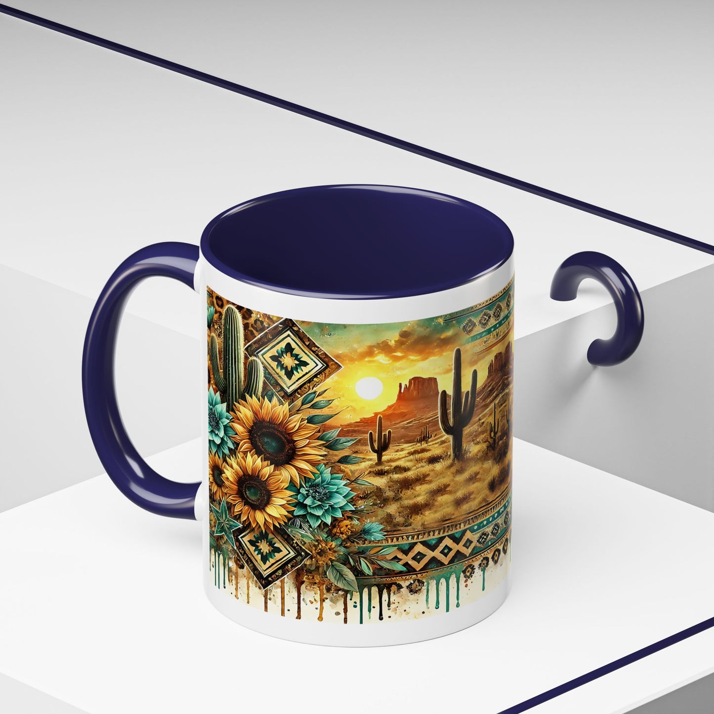 Desert Sunset Coffee Mug with Cacti and Sunflowers, Boho Mug, Gift for Nature Lovers, Coffee Lovers Gift, Southwestern Decor, Unique [...]