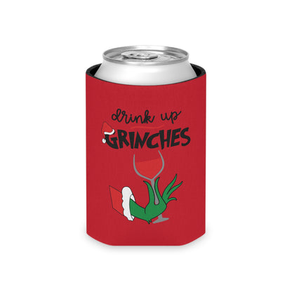 Grinch Can Cooler, Holiday Beverage Insulator, Funny Christmas Gift, Grinch Themed Drink Holder, Festive Party Accessory
