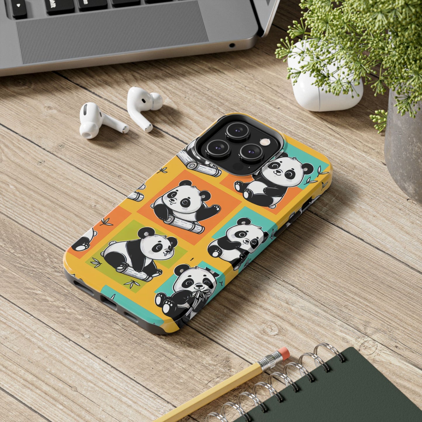 Cute Panda Phone Cases, Tough Panda Phone Cases, Gifts for Animal Lovers, Cute Cell Phone Cover, Fun Smartphone Accessories