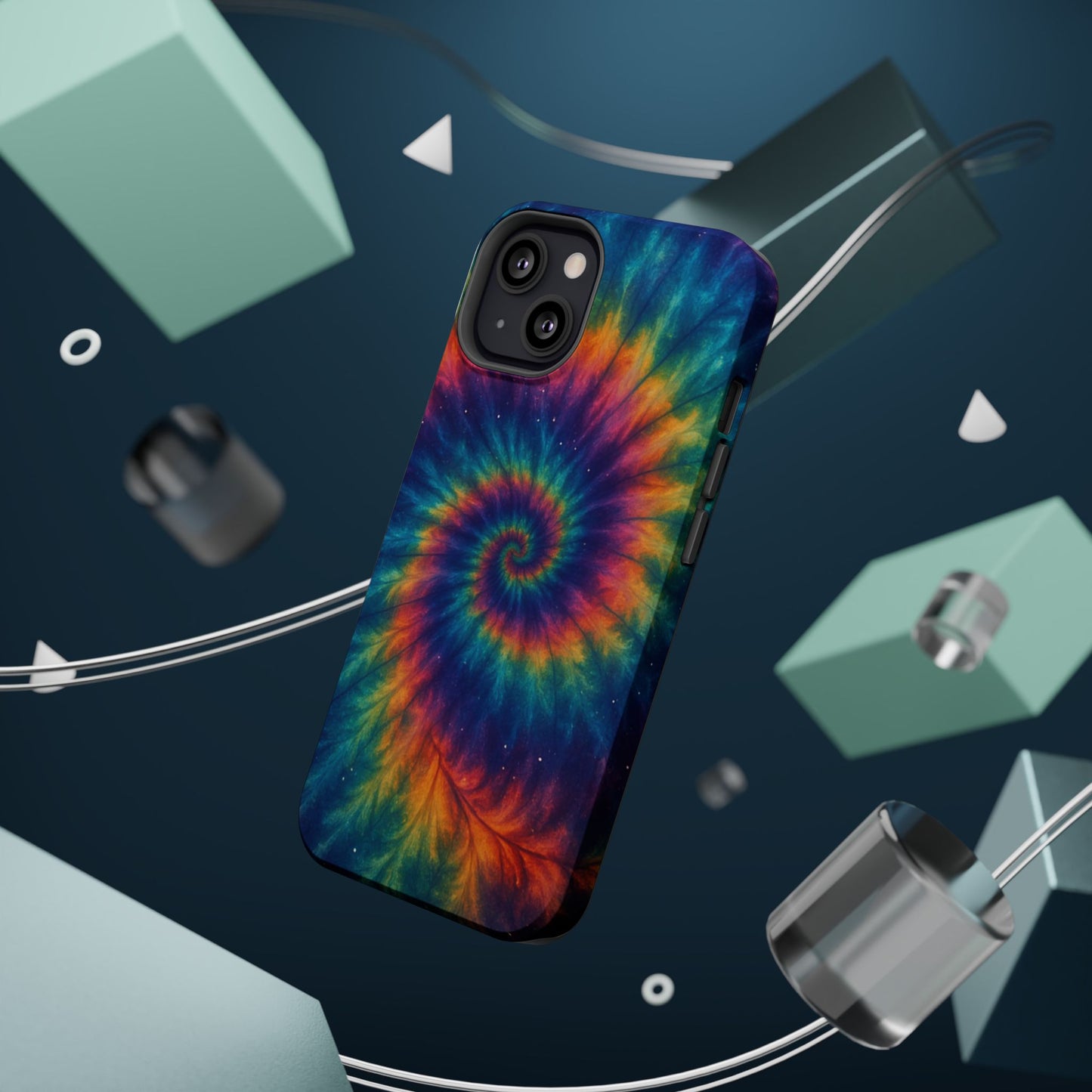 Colorful Tie-Dye Magnetic Phone Cases, Boho Phone Accessories, Unique Gift for Teens, Vibrant Phone Cover for Festivals, Summer Vibes