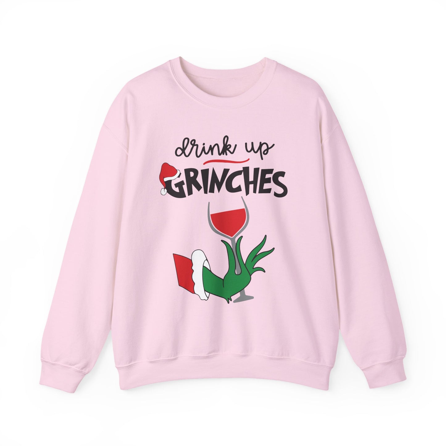 Festive Grinch Sweatshirt, Cozy Holiday Apparel, Funny Christmas Gift, Unisex Crewneck, Seasonal Loungewear, Winter Fashion