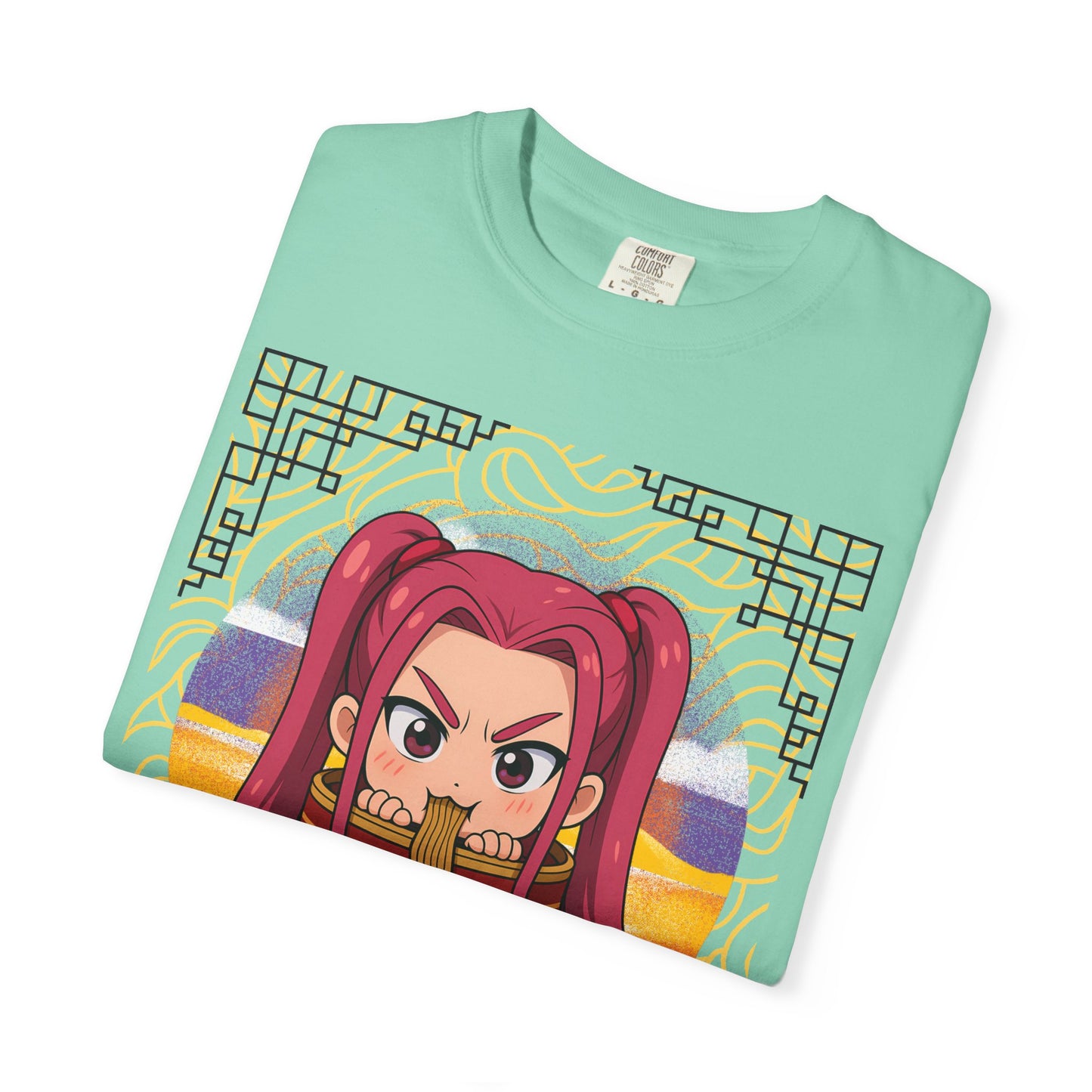 K-Pop Inspired Garment-Dyed T-Shirt, Trendy Streetwear, Anime Fan Apparel, Casual Wear, Gifts for Music Lovers