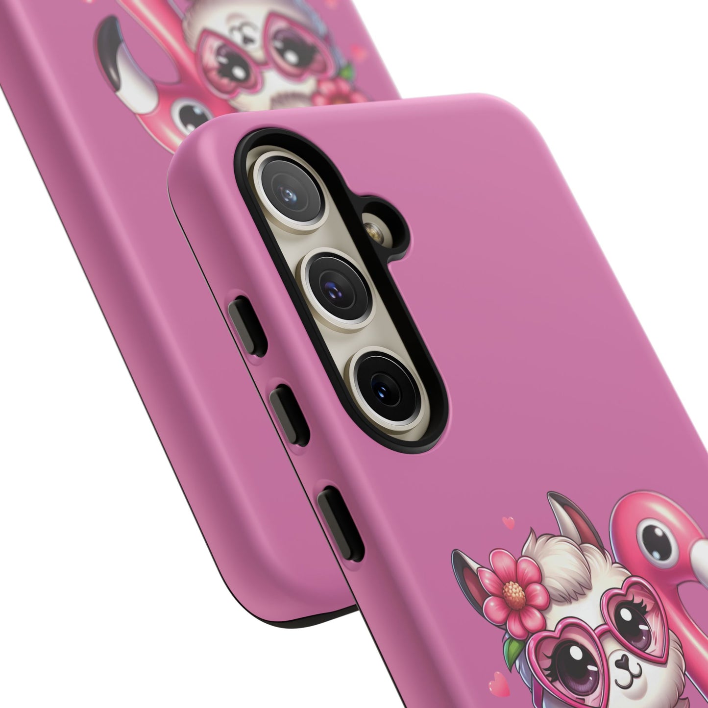 Cute Animal Phone Case, Phone Cover for Kids, Gift for Animal Lovers, Summer Vibes Accessory, Trendy Pink Case