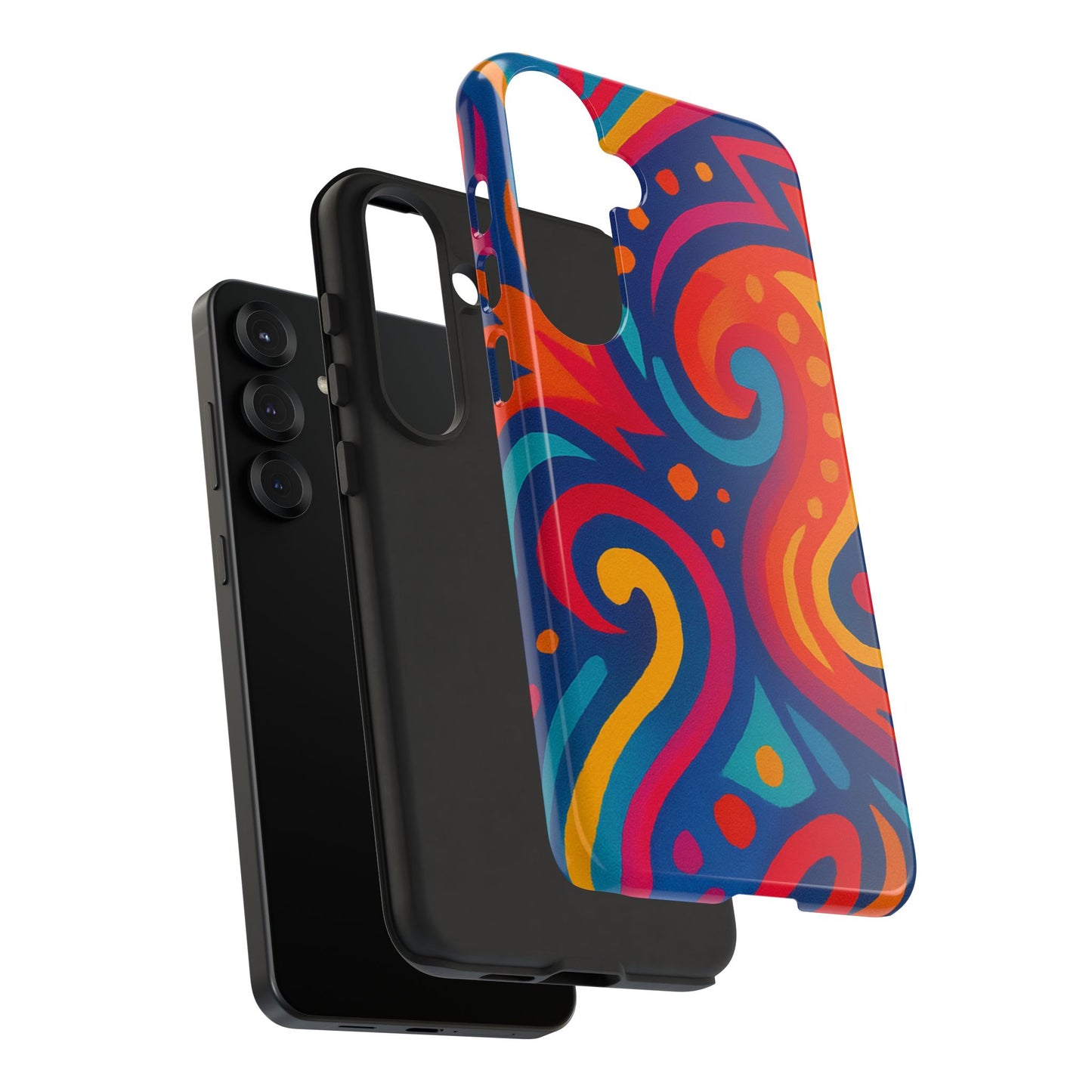 Vibrant Phone Case - Colorful Tough Case, Protective Cover, Unique Design, Trendy Gift, Phone Accessory