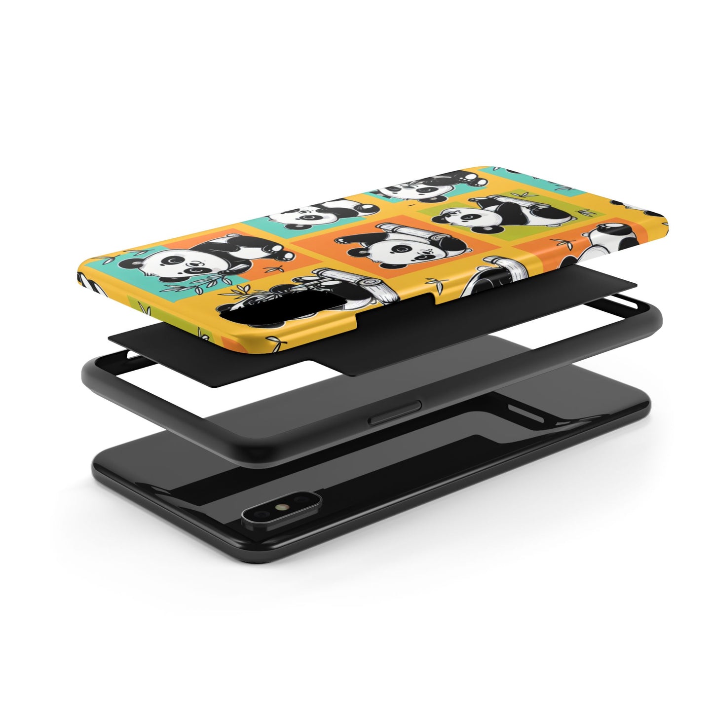 Cute Panda Phone Cases, Tough Panda Phone Cases, Gifts for Animal Lovers, Cute Cell Phone Cover, Fun Smartphone Accessories