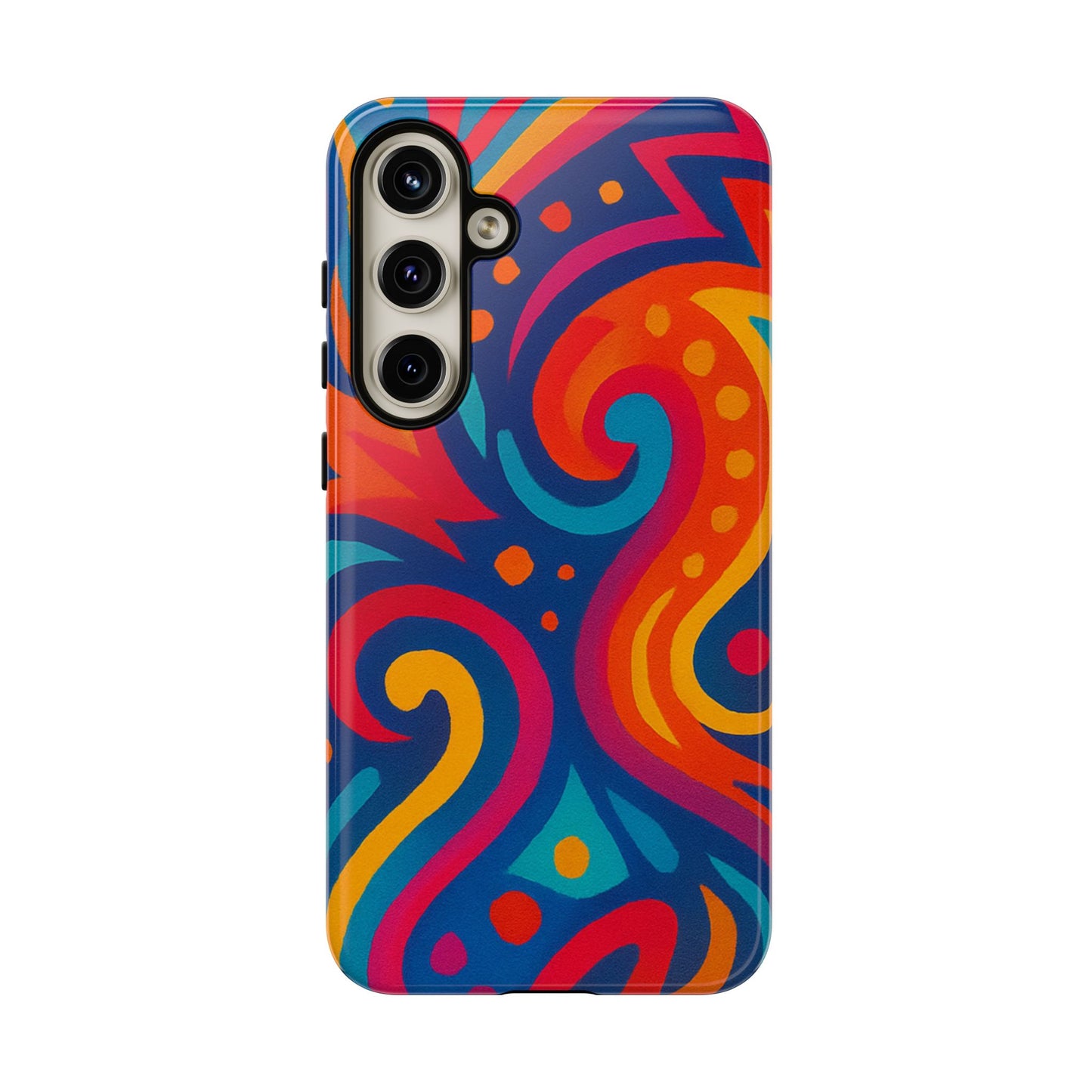 Vibrant Phone Case - Colorful Tough Case, Protective Cover, Unique Design, Trendy Gift, Phone Accessory