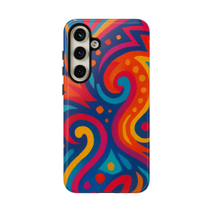 Vibrant Phone Case - Colorful Tough Case, Protective Cover, Unique Design, Trendy Gift, Phone Accessory