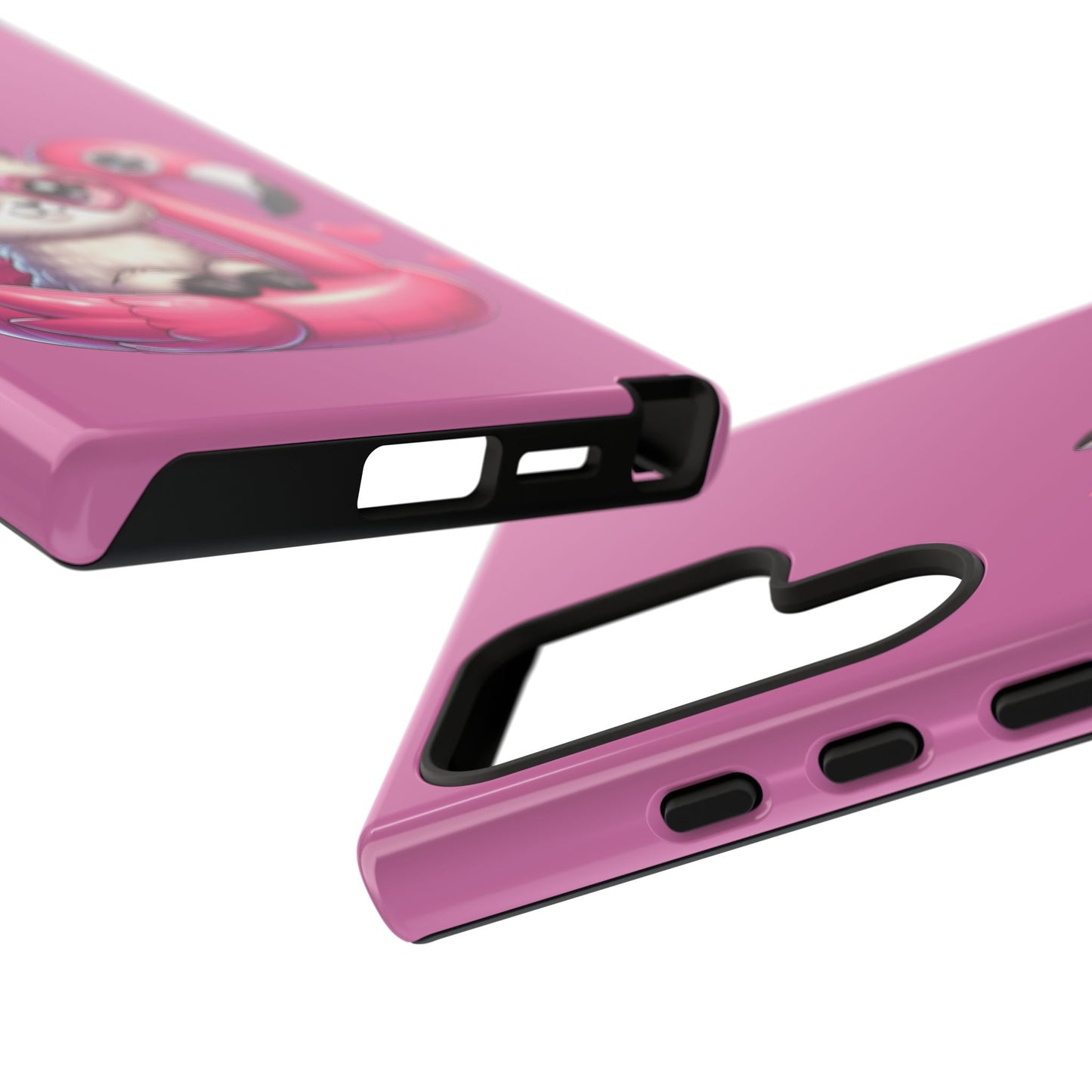 Cute Animal Phone Case, Phone Cover for Kids, Gift for Animal Lovers, Summer Vibes Accessory, Trendy Pink Case