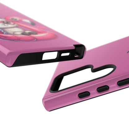 Cute Animal Phone Case, Phone Cover for Kids, Gift for Animal Lovers, Summer Vibes Accessory, Trendy Pink Case