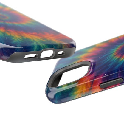 Colorful Tie-Dye Magnetic Phone Cases, Boho Phone Accessories, Unique Gift for Teens, Vibrant Phone Cover for Festivals, Summer Vibes