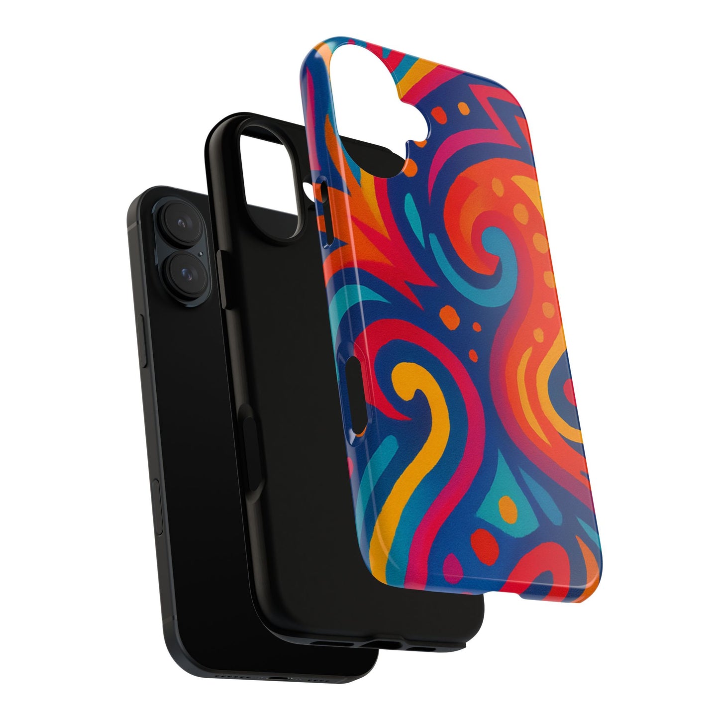 Vibrant Phone Case - Colorful Tough Case, Protective Cover, Unique Design, Trendy Gift, Phone Accessory