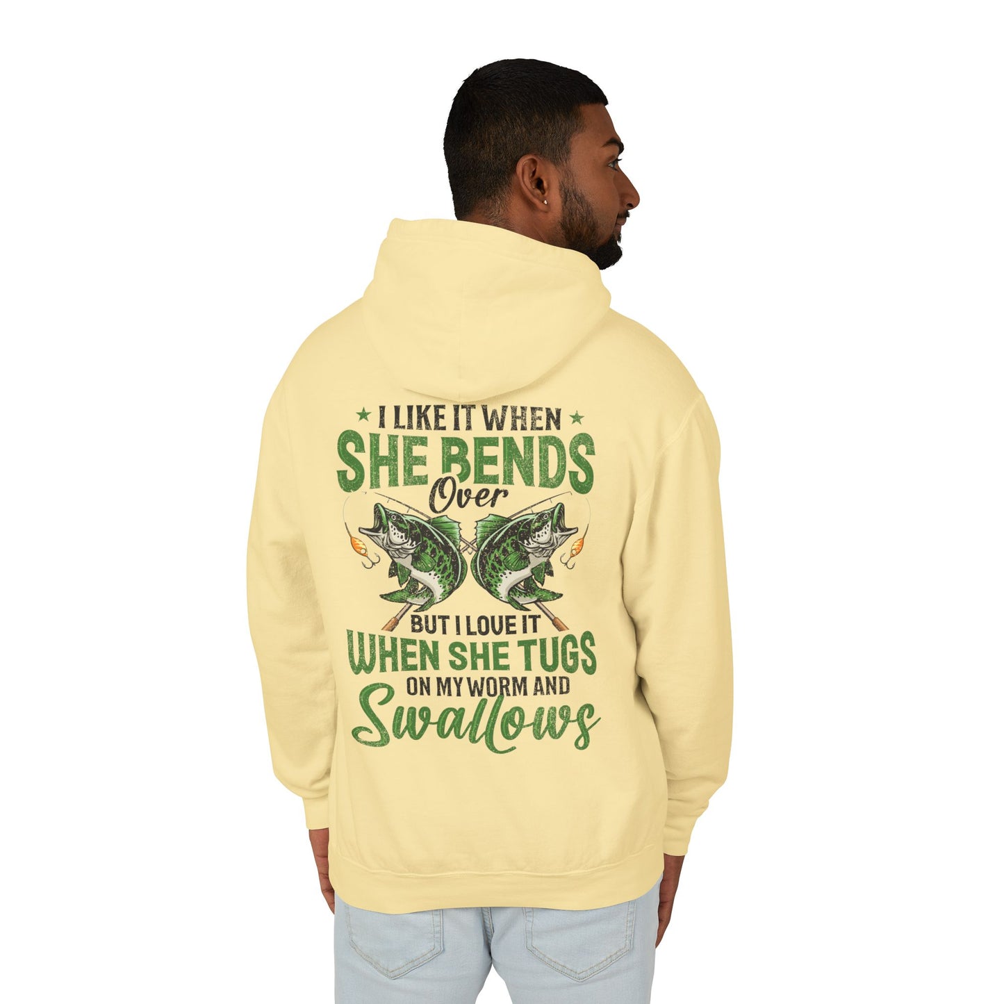 Gone Fishing Unisex Lightweight Hooded Sweatshirt | Perfect for Anglers, Fishing Gift, Outdoor Adventures, Casual Wear, Gift for Dad