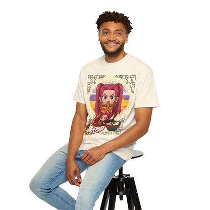 K-Pop Inspired Garment-Dyed T-Shirt, Trendy Streetwear, Anime Fan Apparel, Casual Wear, Gifts for Music Lovers